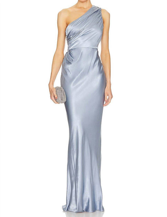 Shona Joy - La Lune Gathered One-shoulder Maxi Dress