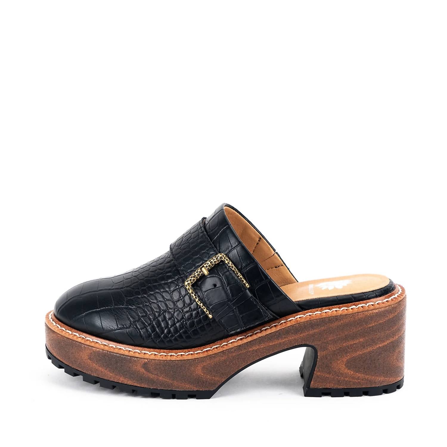 YELLOWBOX Women's Barker Platform Clog in black - women's shoe