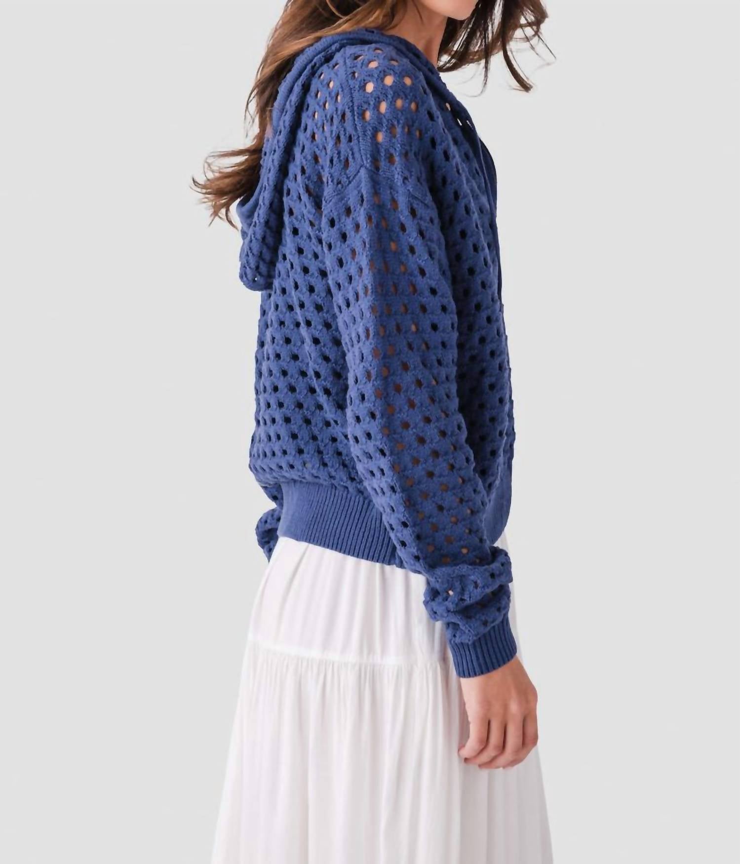 Elan - Crochet Zip Cardigan