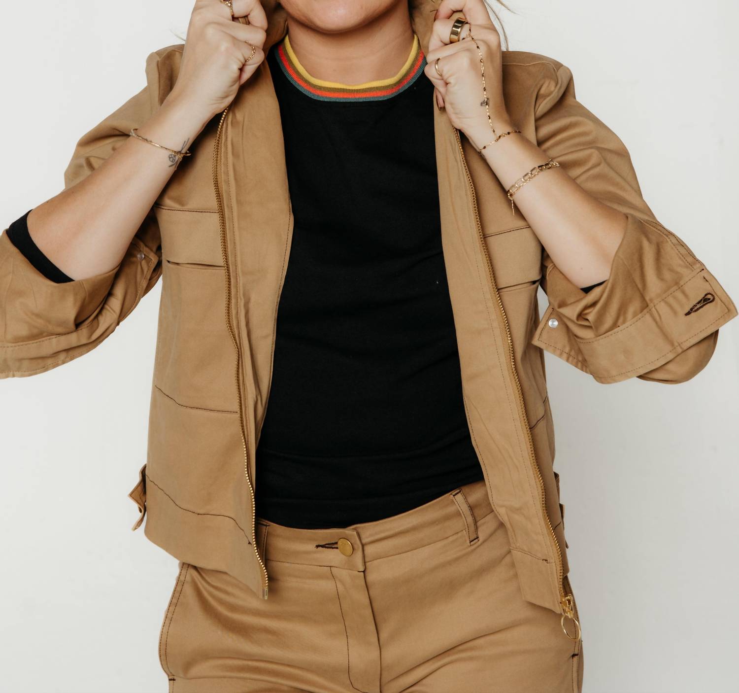 SKFK Hize Cozy Jacket in cinnamon - women's jacket - alternate view