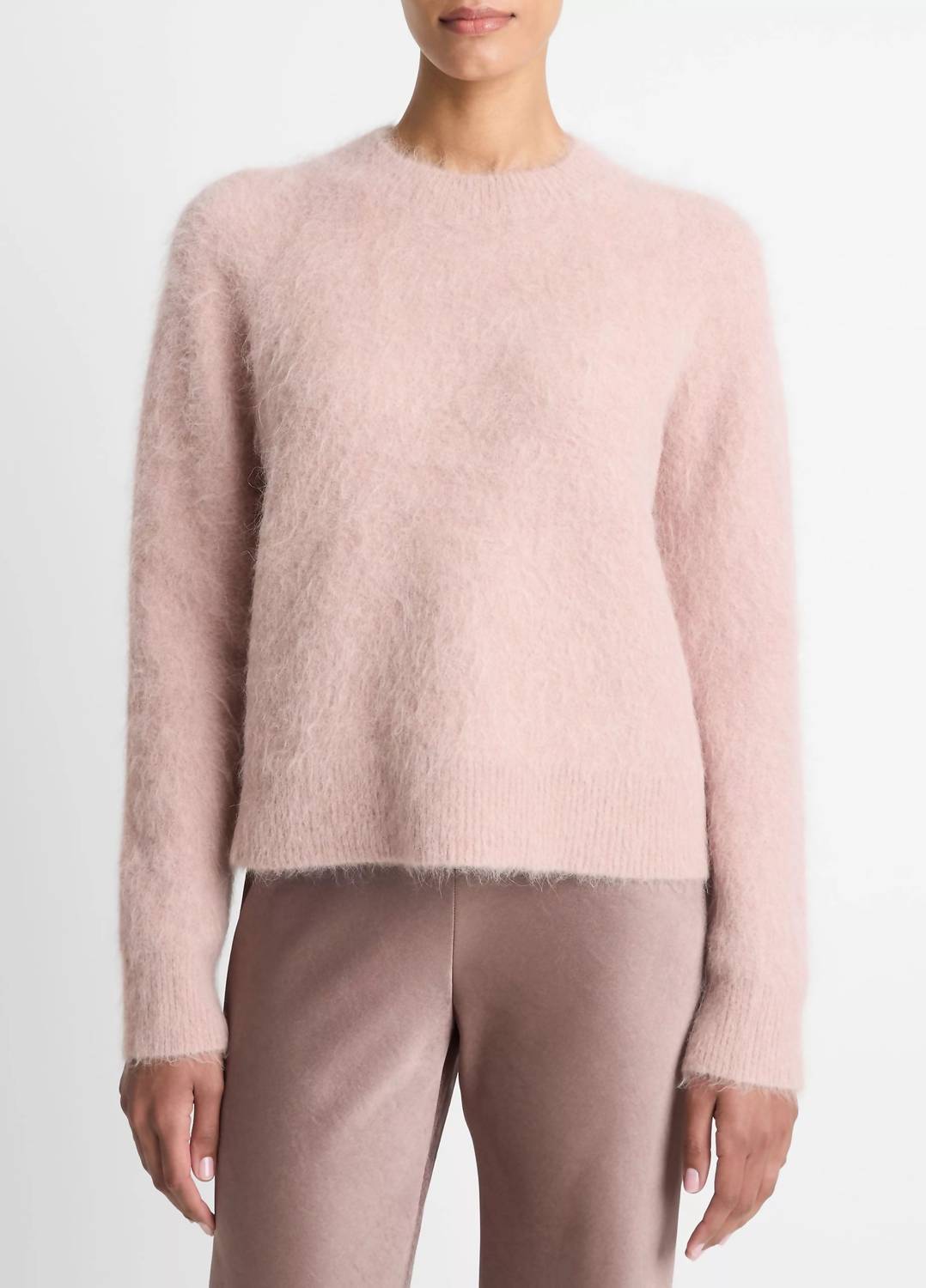 Vince - Brushed Alpaca-blend Crew Neck Sweater
