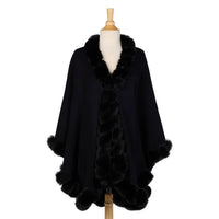 Two'S Company - Faux Fur Trimmed Wrap