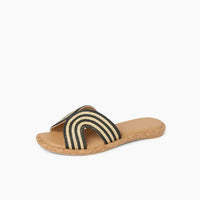REEF Women's Willow Paisley Sandal in black white textile - women's sandal - alternate view