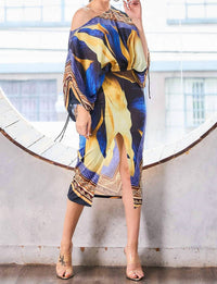 Her Botarri - Cropped Blouse & Slit Skirt