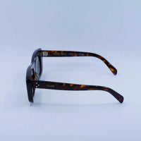 Celine Unisex - Cl40259i 52n Rectangle Sunglasses in dark havana green - women's accessory - detail view