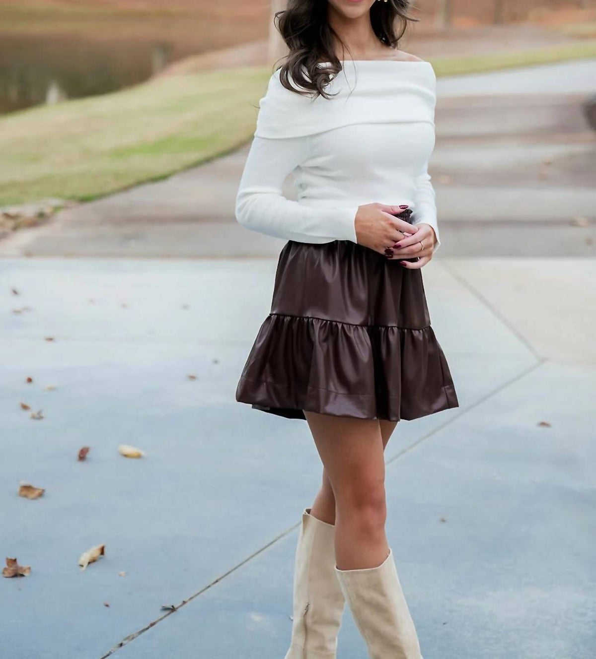 Thml - Out Beauty Faux Leather Skirt