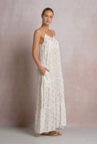 Elan - Breezy Polka Dot Maxi Dress