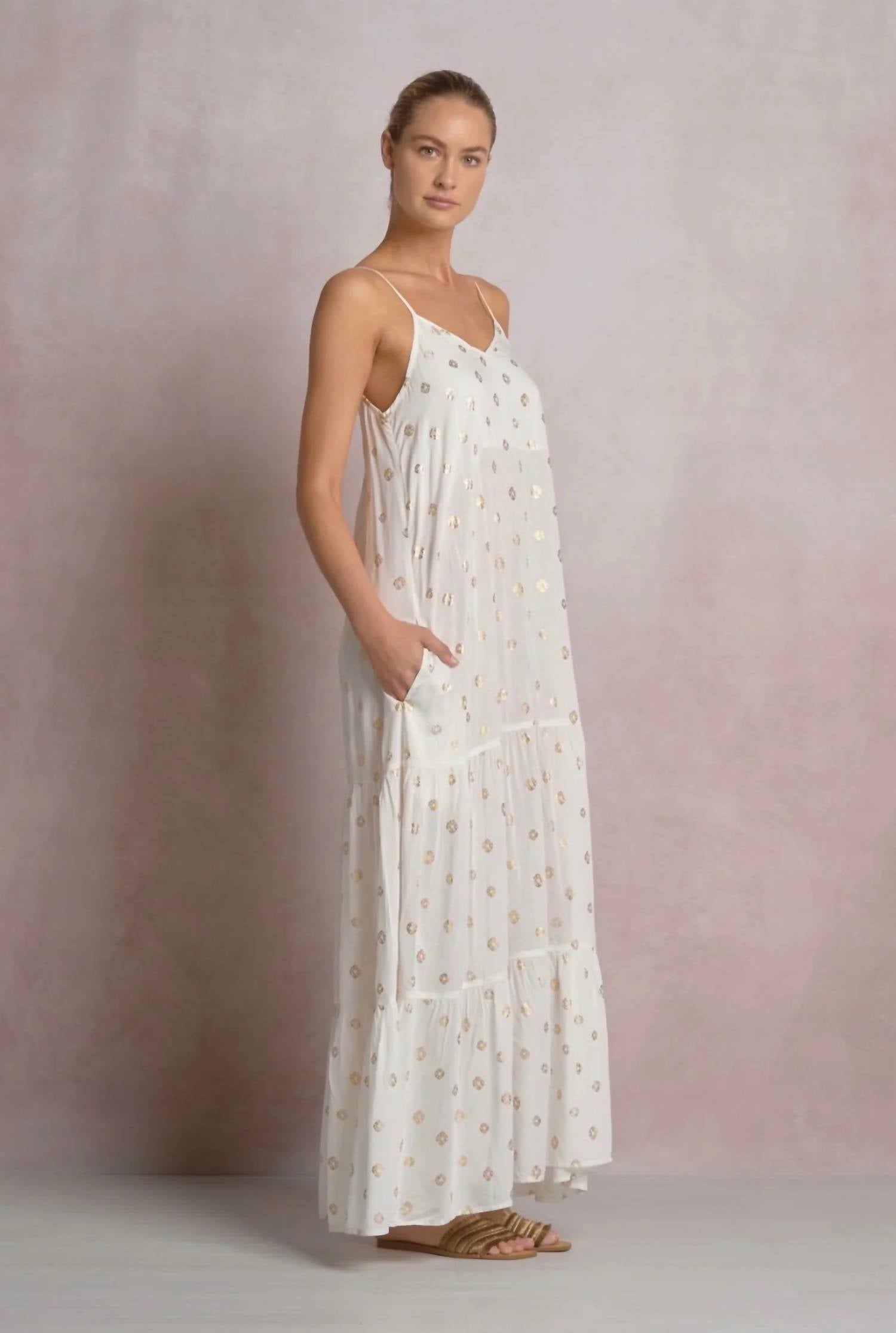 Elan - Breezy Polka Dot Maxi Dress