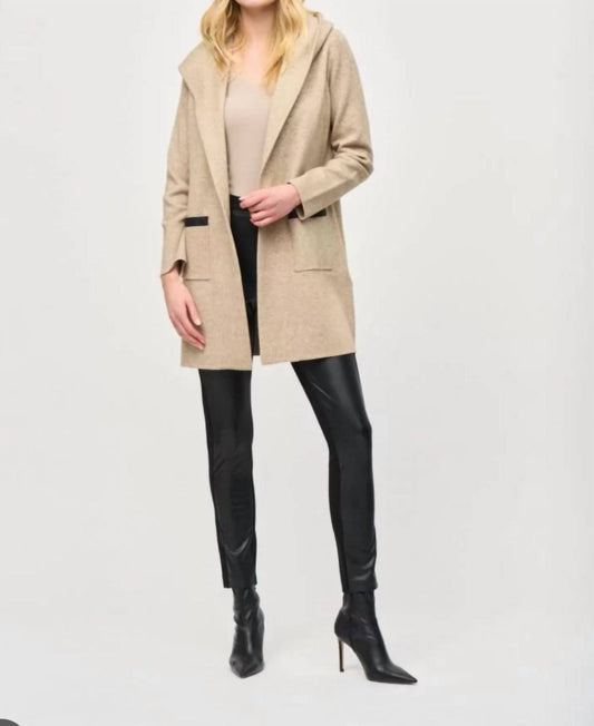 Joseph Ribkoff - Hooded Long sleeves coat