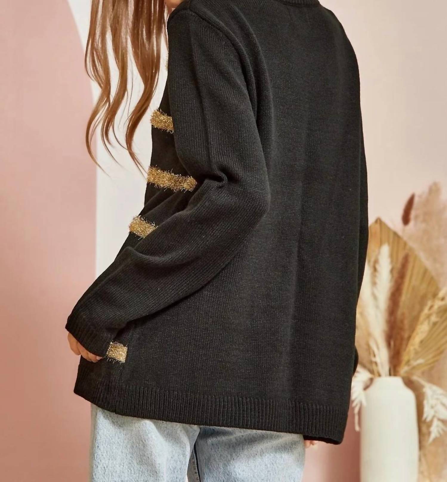 Andree By Unit - Lurex Striped Sweater