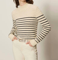 Sanctuary - Forever Striped Mock Neck Top