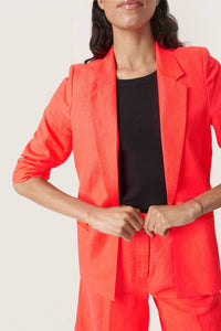 Soaked In Luxury - Malia Open Front Notch Lapel Blazer