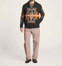 Pendleton - Zip Lambswool Cardigan