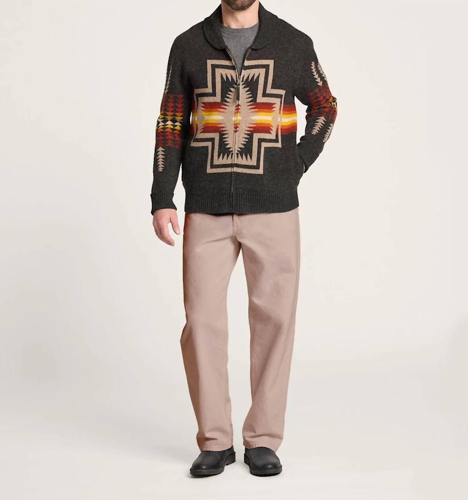 Pendleton - Zip Lambswool Cardigan