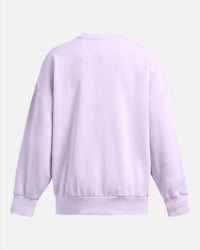 UNDER ARMOUR Rival Fleece Wordmark Oversized Crew Sweatshirt in salt purple - women's top - view 5