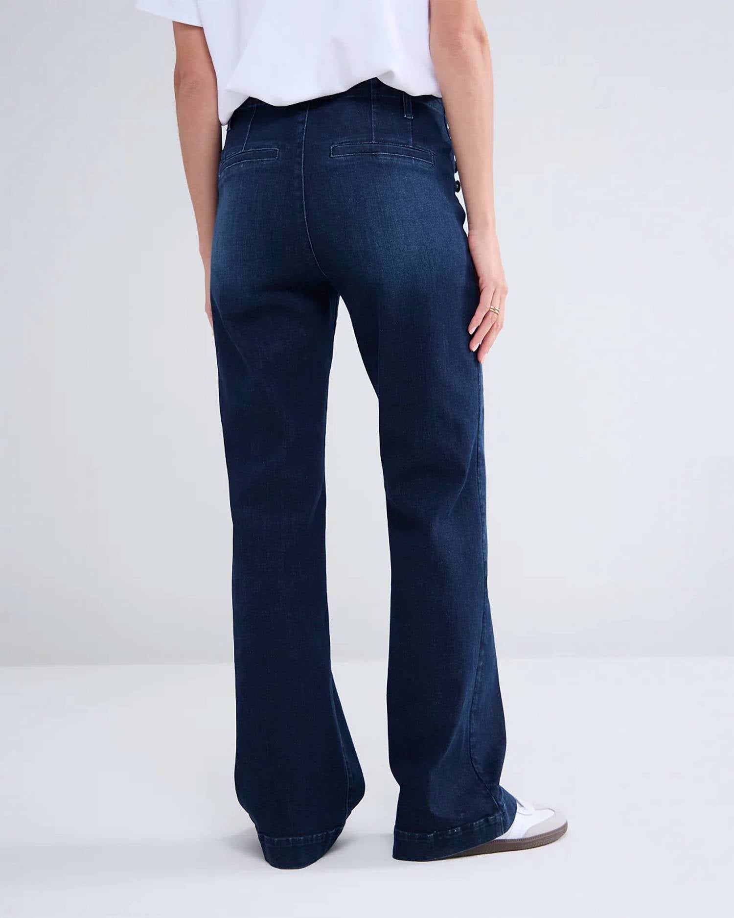 Summum - With Button Details Flared Jeans