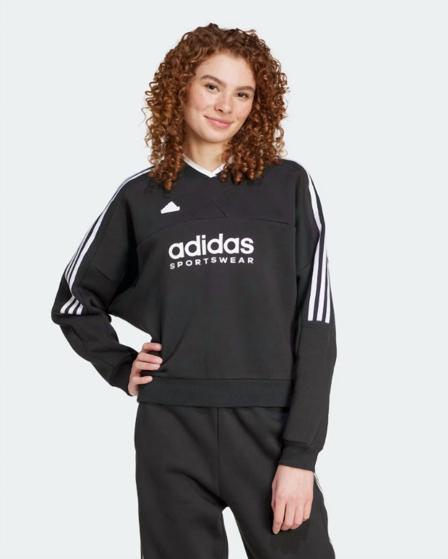 Adidas - Tiro Cut 3-stripes Fleece Sweatshirt