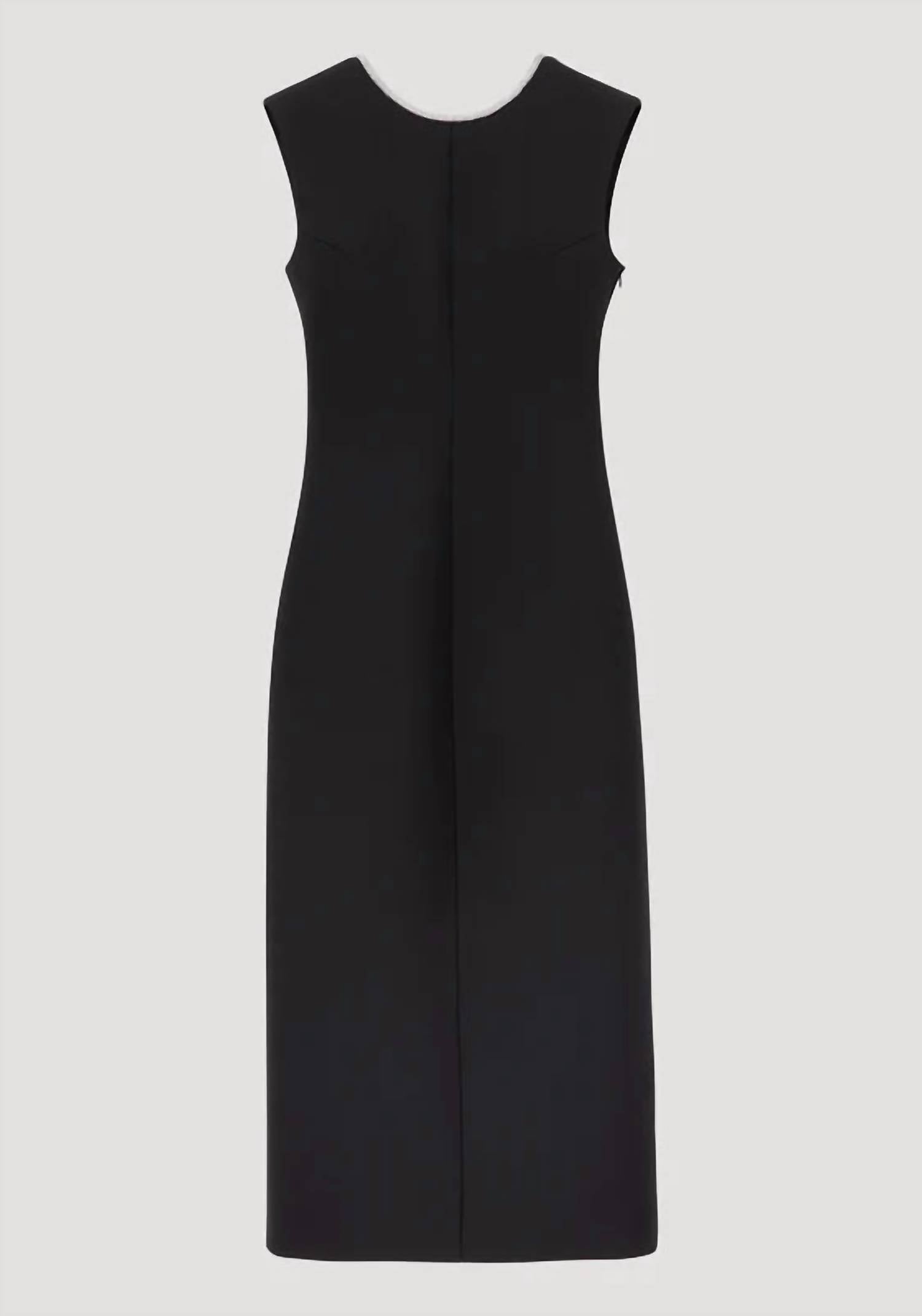 ROHE Open Back Appliqué Maxi Dress in black - women's dress - view 4