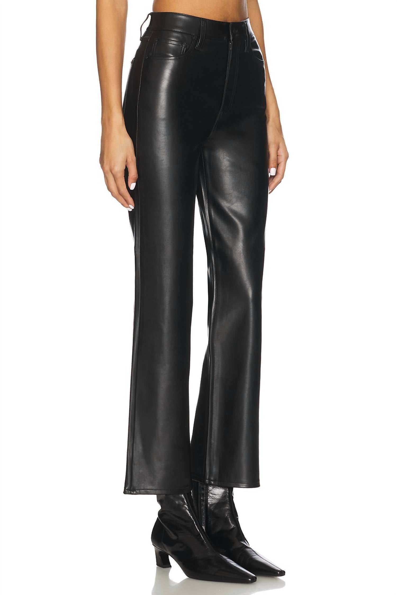 PISTOLA Ally High Rise Ankle Boot Pants in onyx - women's pants - alternate view