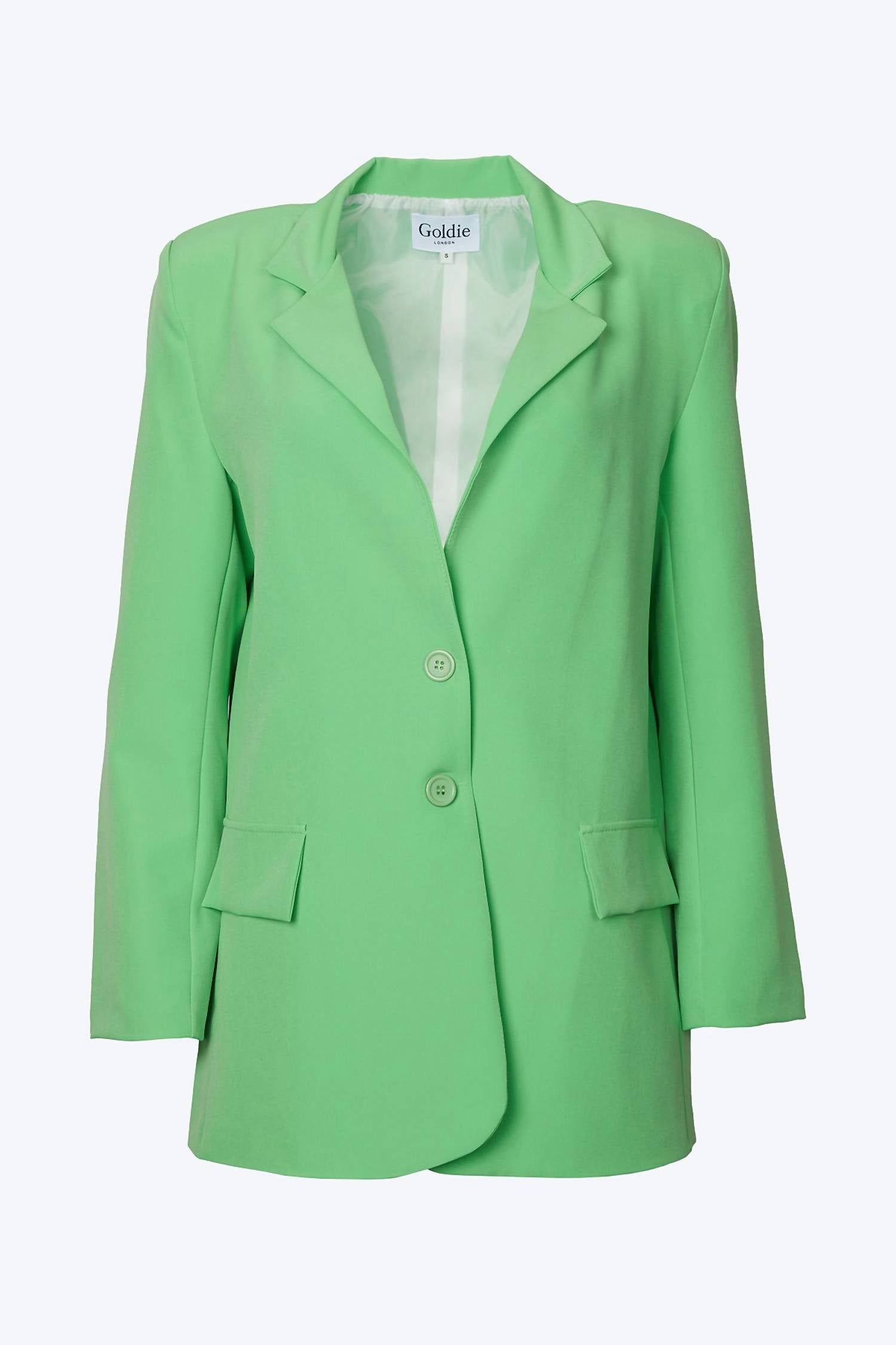 OVERSIZED SINGLE-BREASTED TWILL CREPE BLAZER