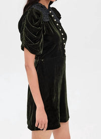 Sea - Norabelle Velvet Mini Dress