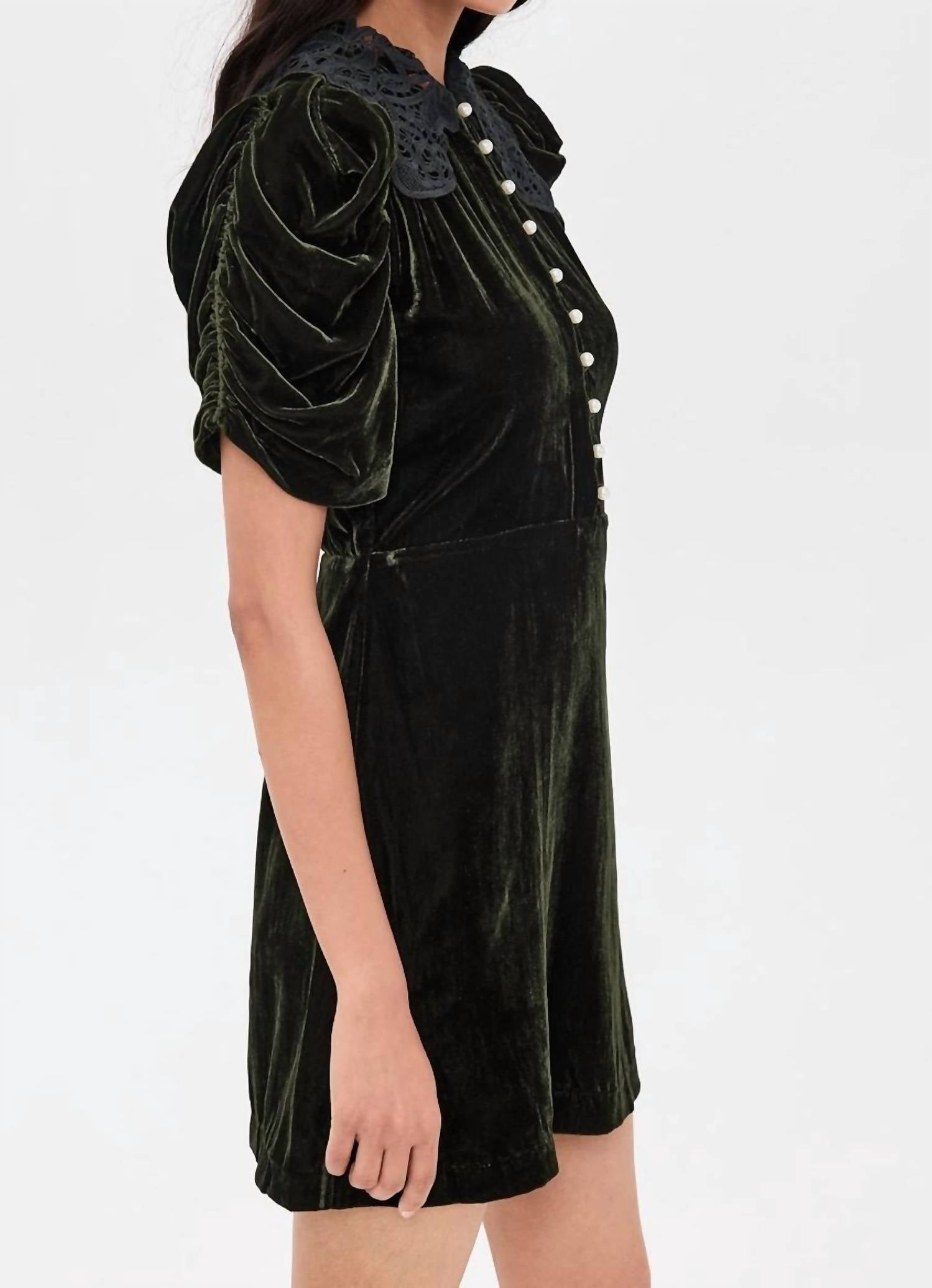 Sea - Norabelle Velvet Mini Dress