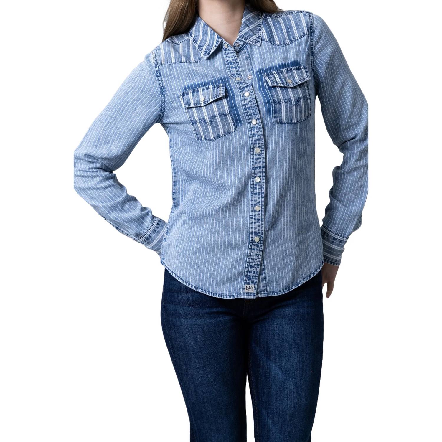 Kimes Ranch - KC Tencel Stripe Blouse