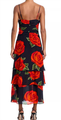 Farm Rio - Latin Roses Flower Sleeveless Dress
