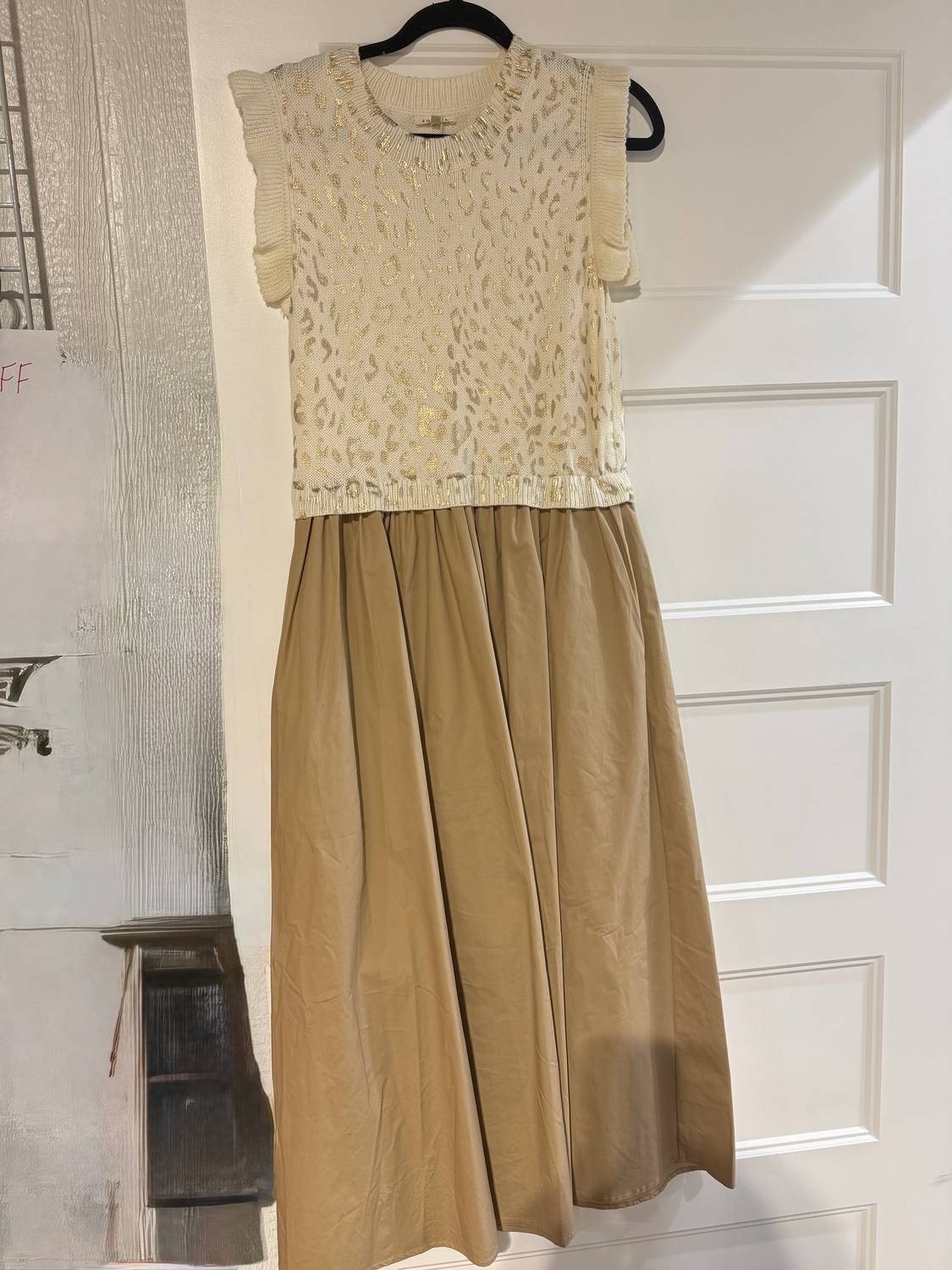 Jodifl - Animal Print Metallic Maxi Dress
