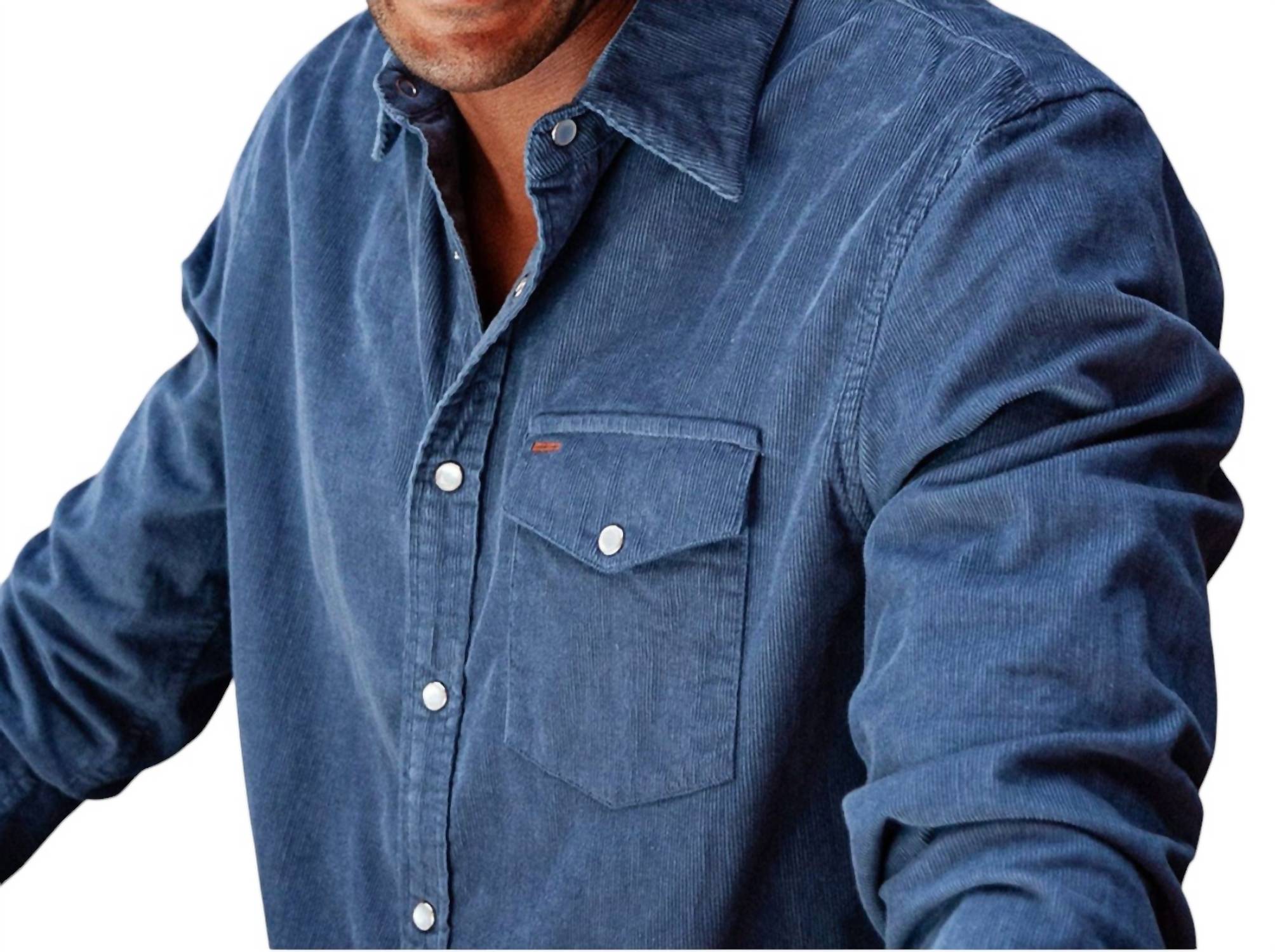 Criquet - Long Sleeve Corduroy Pearl Snap Shirt