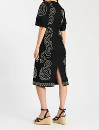 Tyler Boe - Posie Linen Embroidered Midi Dress