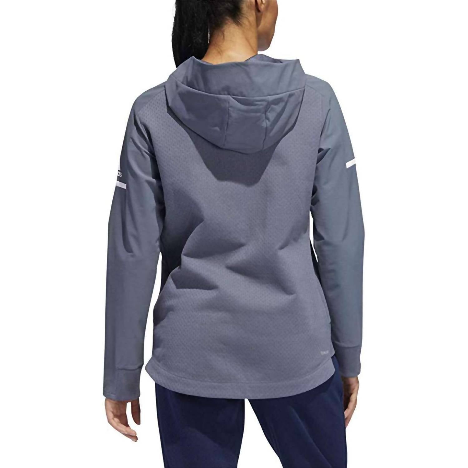 adidas Women Long Sleeve Squad Jacket in onix - women's jacket - detail view