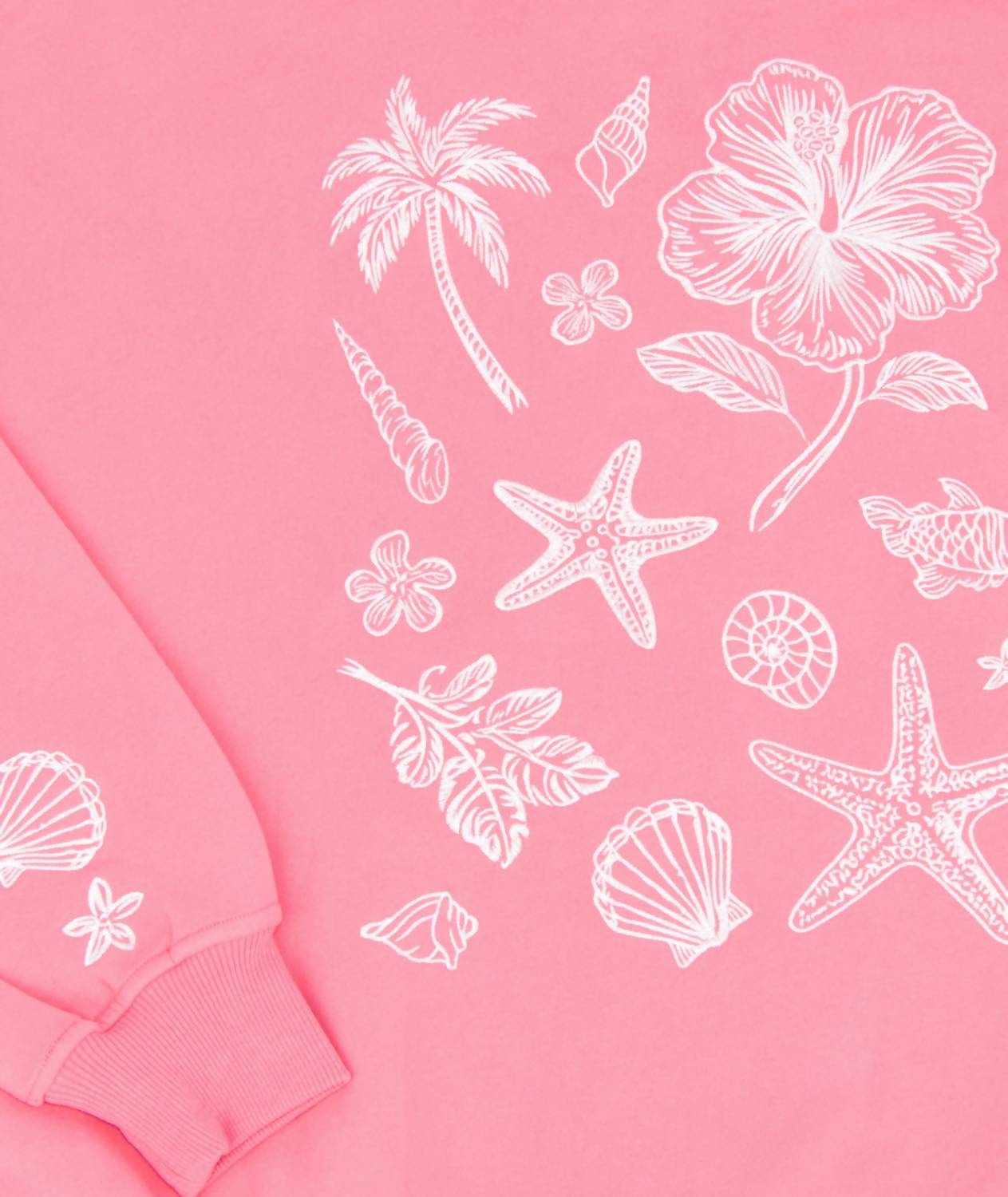 Sunkissed Coconut - Tropical Embroider Hoodie