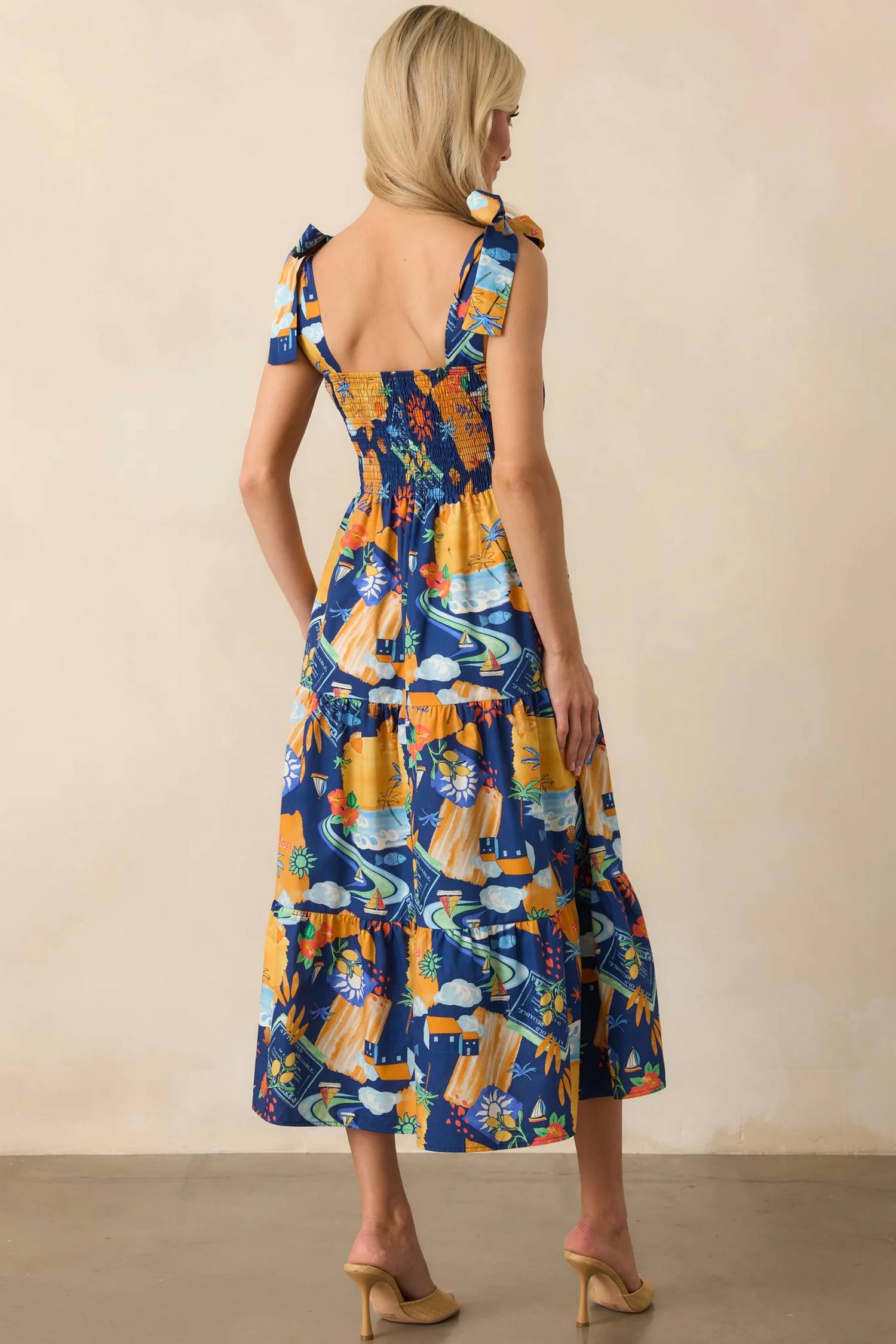 Meet Me In Santorini - Mediterranean Escape Dress