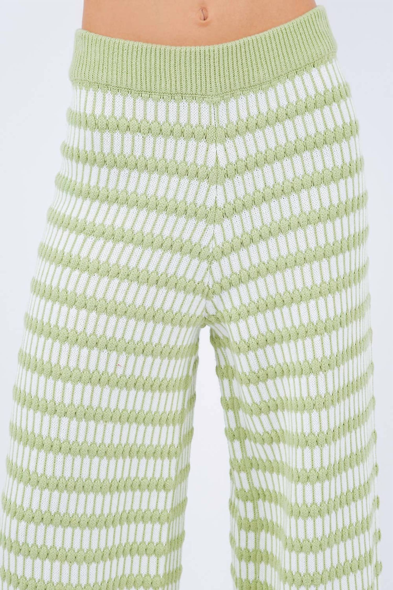 Whiteroom+Cactus - Stripe Knit Pants