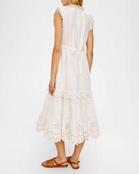 Rails - Aubrie Ruffled Eyelet Midi Dress