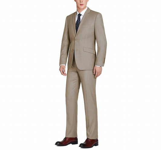 Renoir - Solid Flat Front Suit Pant - Classic Fit