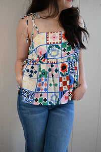 Frnch - Spruce Avenue Patchwork Tank Top