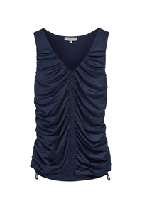 Anatomie - Ruched Sleeveless Super Jersey Top
