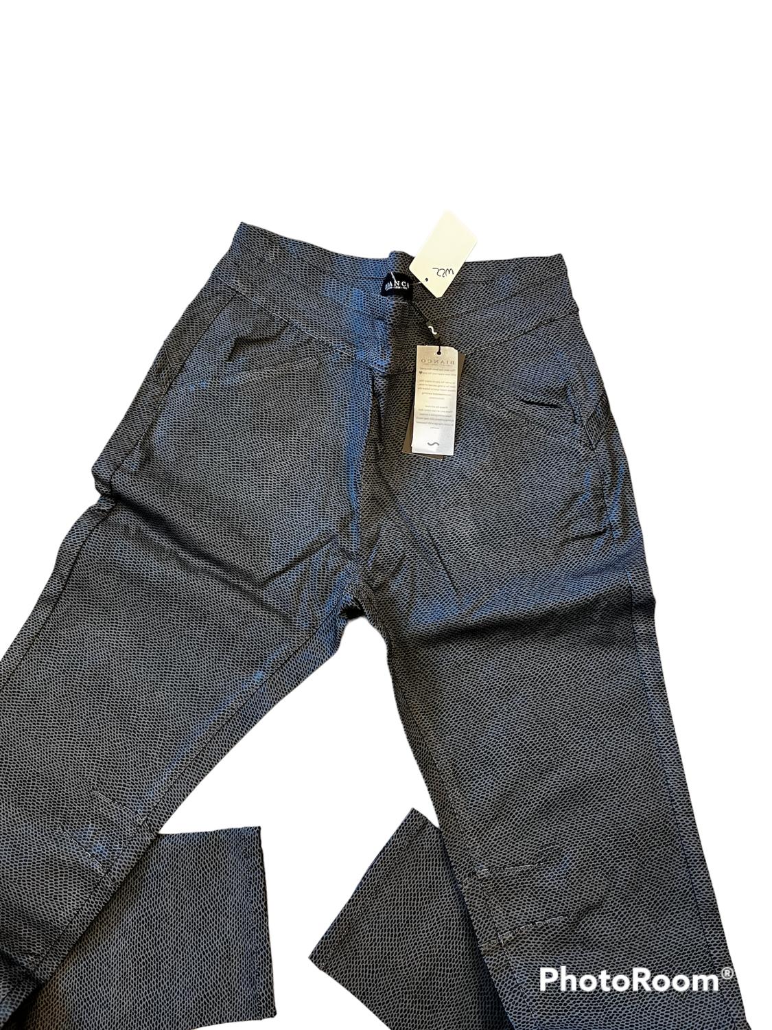 Bianco - FAUX SNAKE PULL ON PANTS