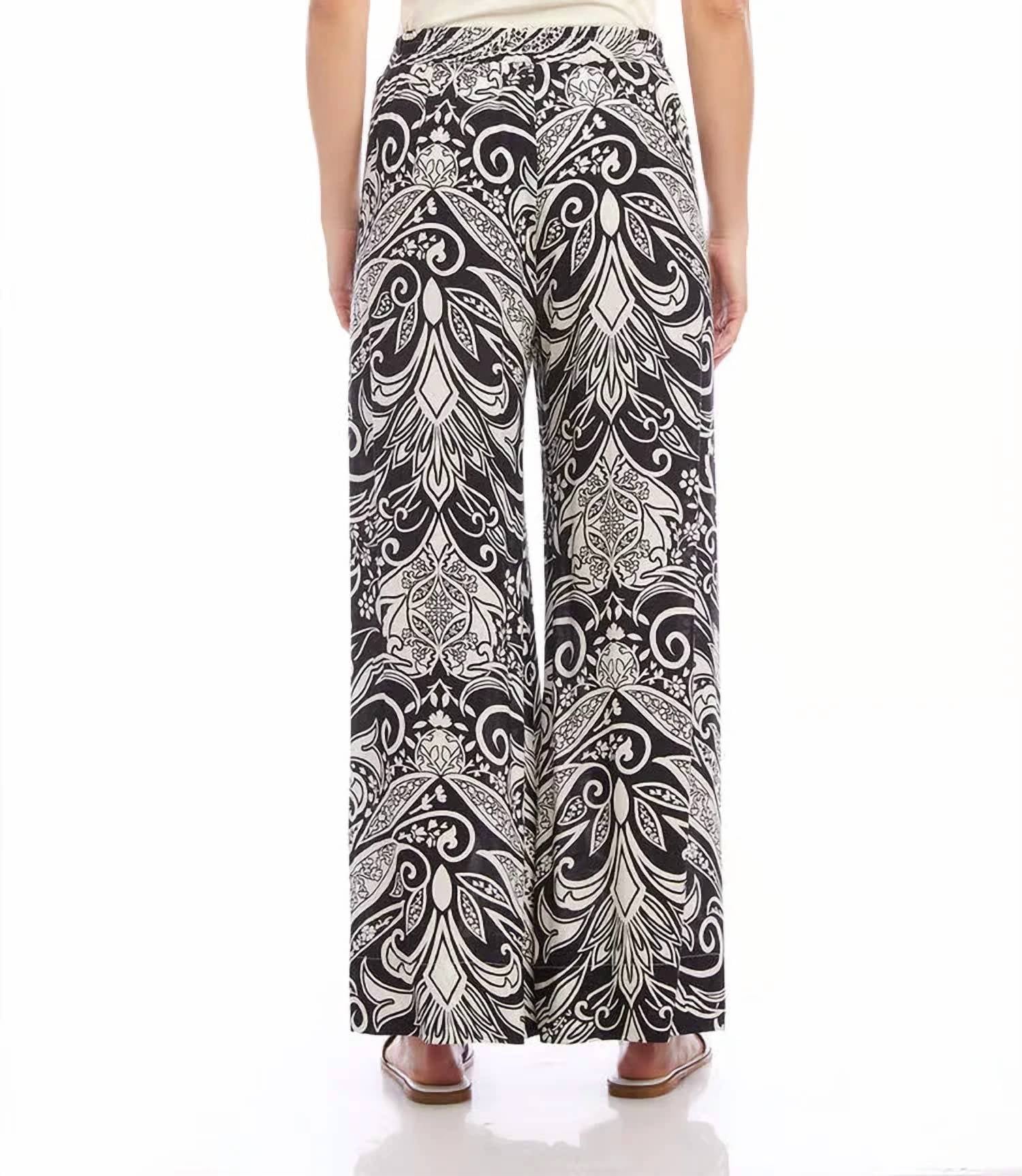 Karen Kane - Pallas Print Wide Leg Pants