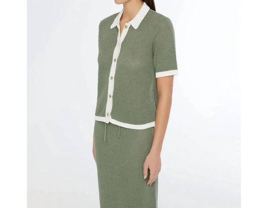 Onia - Linen Knit Button Up Shirt