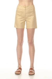 Charlie B - Foiled Linen Stretch Shorts
