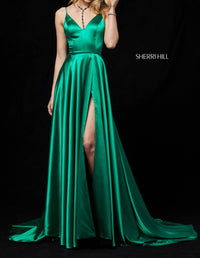 Sherri Hill - V-neck Silk Gown