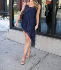Sundayup - Emmott Asymmetrical Lace Top