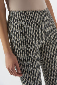 Joseph Ribkoff - Geometric Print Straight Leg Pull-on Pants