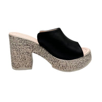 Bonavi - Women's Attica Love Block Heel Mule Sandal