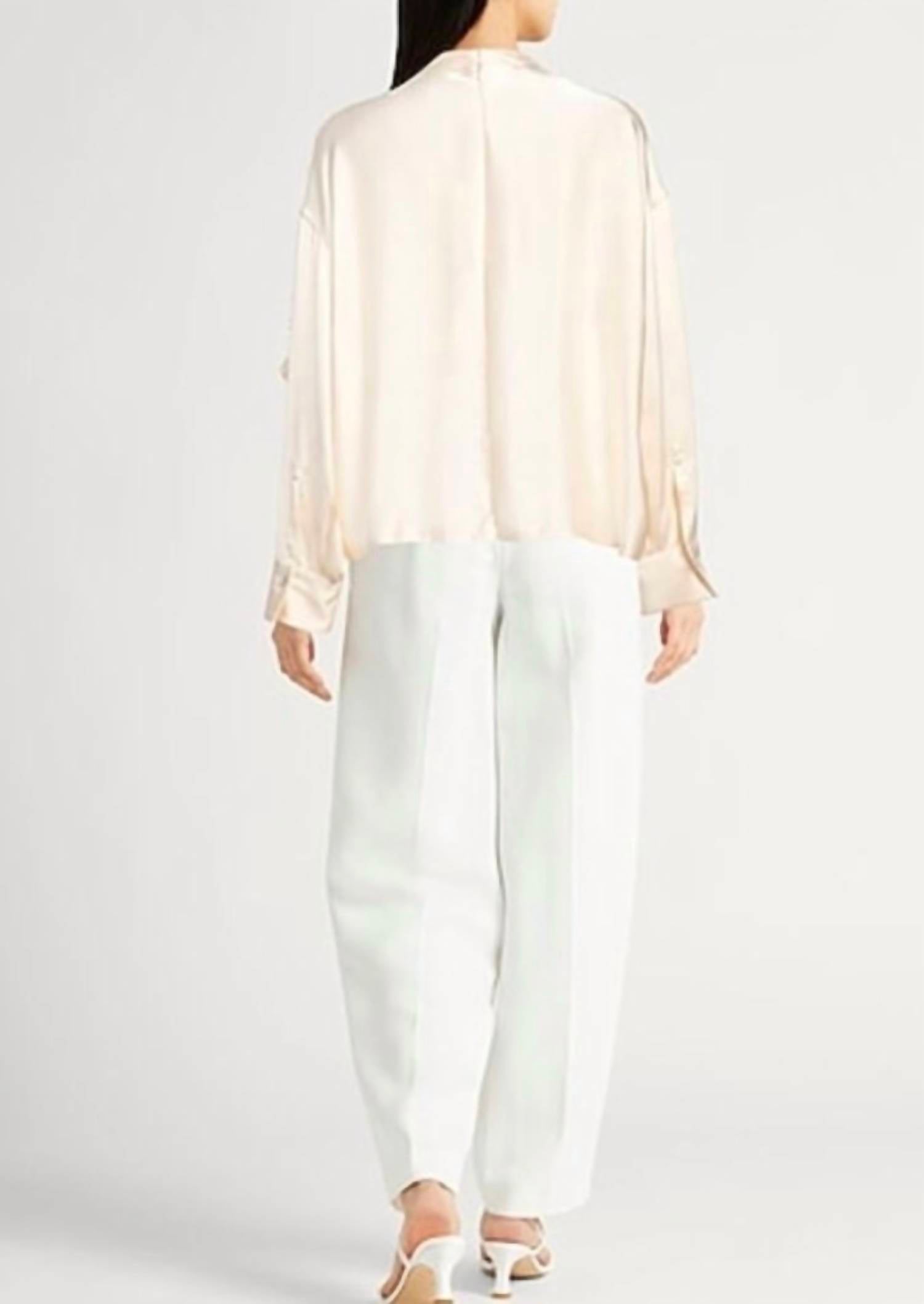 Jil Sander - Sustainable Fluid Viscose Ruffle Top