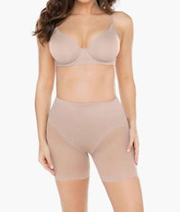 Miraclesuit Sheer Shaping Rear Lifting Boy Short in stucco - women's intimate