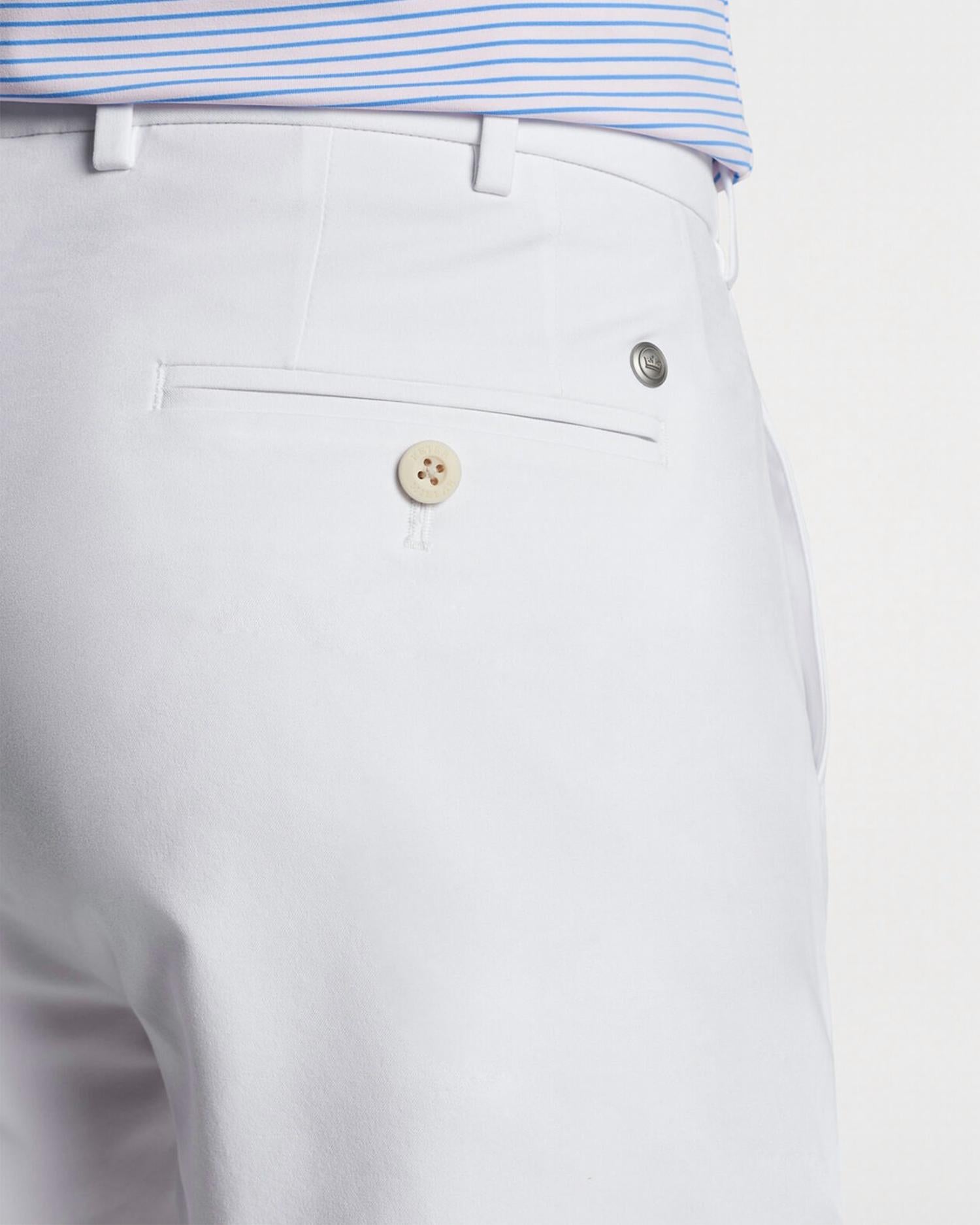 PETER MILLAR Surge Performance Short in white - men's shorts - alternate view